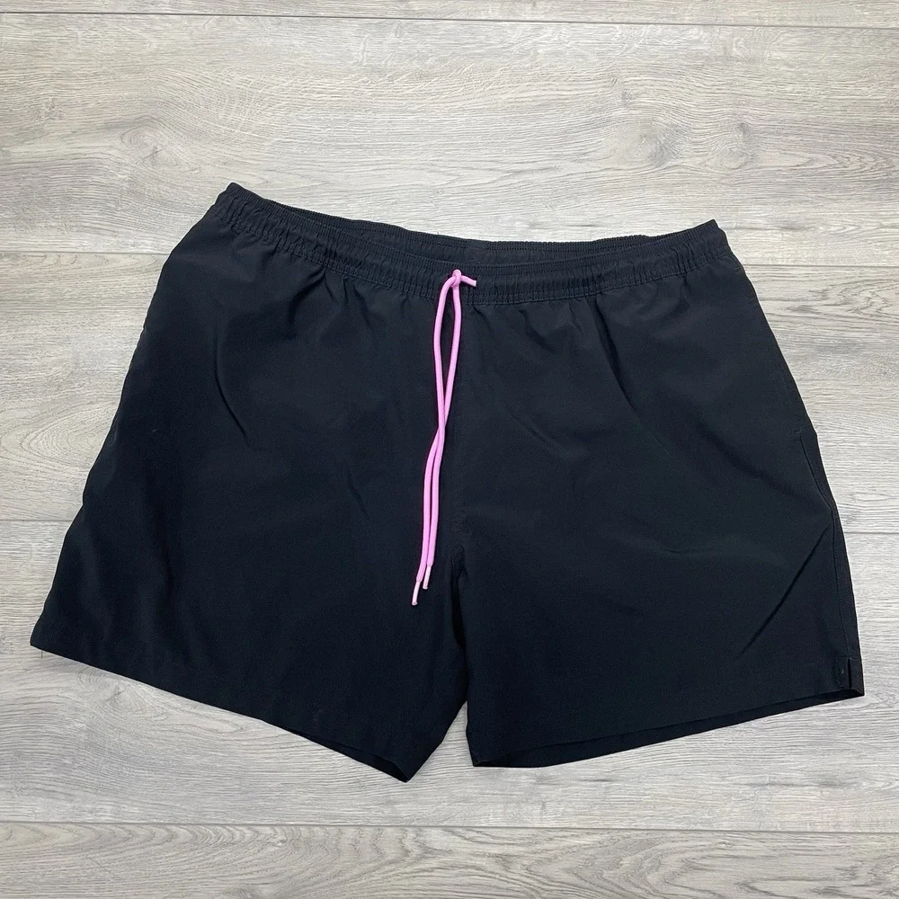 Chubbies Black Flamingo Swim Shorts Men's Sz XXL Prep Beach Frat